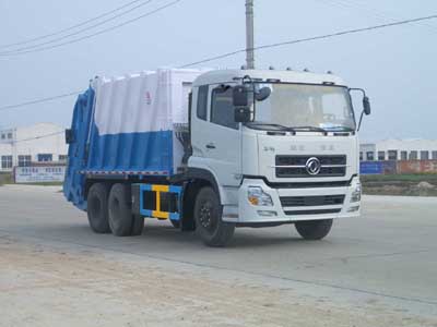 東風(fēng)天錦后雙橋后箱可壓垃圾車